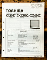 Toshiba CX2057 CX2057C CX2050C TV Television Service Manual *Original*