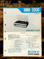 Sony HMK-3000 Stereo  Service Manual *Original* #1