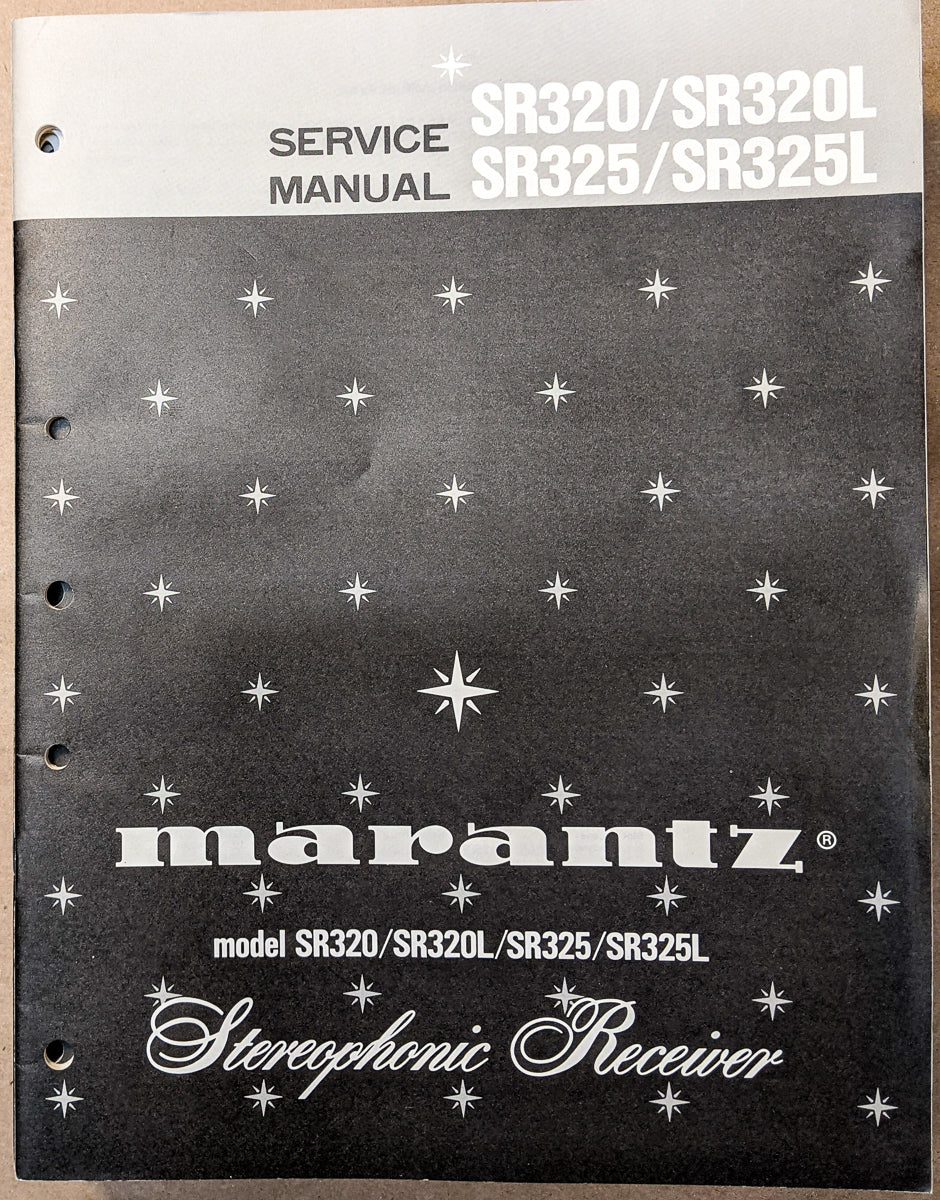 Marantz SR-320 SR-325 Receiver Service Manual *Original*