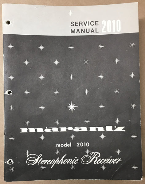Marantz Model 2010 Receiver Service Manual *Original*