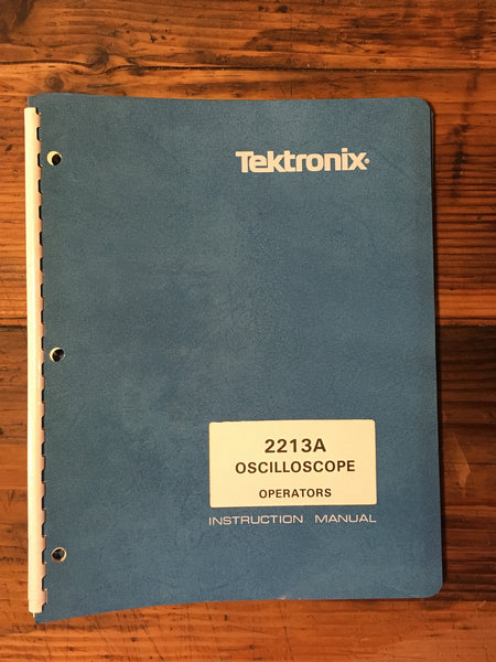 Tektronix Model 2213A /  2213 A Oscilloscope User / Owners Manual *Original*