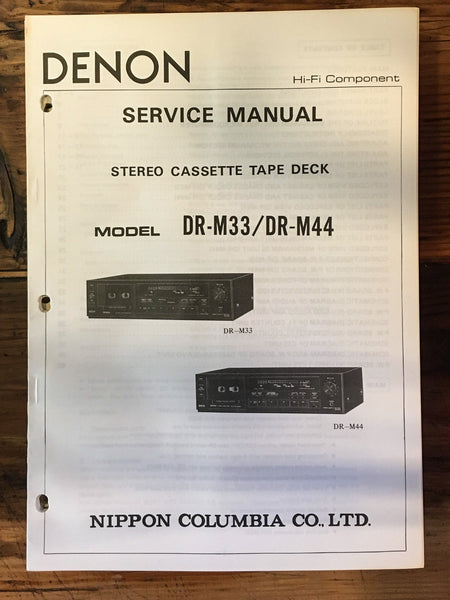 Denon DR-240 Cassette Deck Service Manual *Original*