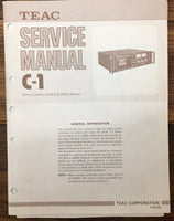 Teac C-1 Cassette Deck  Service Manual *Original*