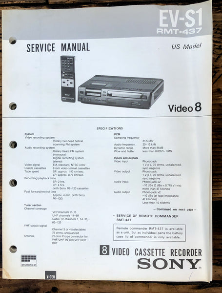 Sony Service Manuals – Vintage Audio Store - Vintage Service