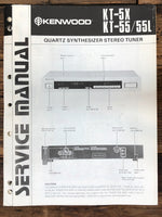 Kenwood KT-5X KT-55 Tuner  Service Manual *Original*