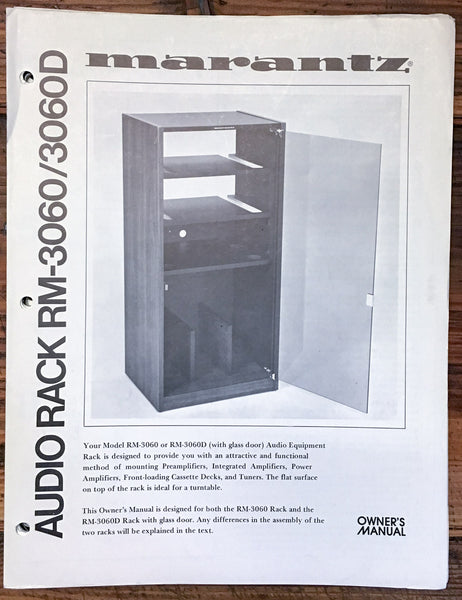 Marantz RM-3060 -3060D Audio Rack  Service Manual *Original*