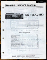 Sharp SA-R55A Receiver Service Manual *Original*