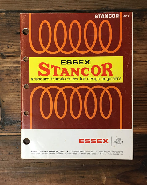 Essex  Stancor 48 pg Transformer Product Pub. 407  Catalog / Guide *Original*
