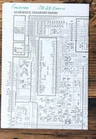 Goldstar CA-28 Monitor / TV Service Manual *Original*
