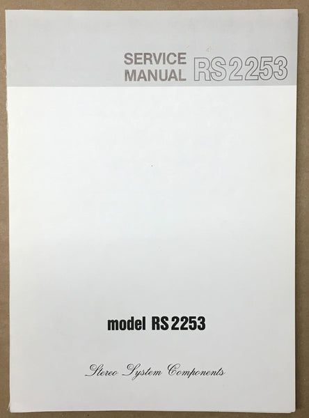 Marantz RS 2253 RS2253 Receiver Service Manual *Original* #1