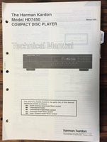 Harman Kardon HK HD7450 HD-7450 CD Player Service Manual *Original*