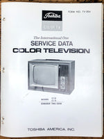 Toshiba C1G CIS TAC-2210 TV / Television Service Manual *Original*