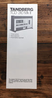 Tandberg TCD-310 MK II Cassette  Fold Out Dealer Brochure *Original*