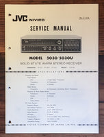 JVC Model 5030 5030U Receiver Service Manual *Original*