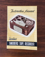 Tandberg Model 3B Reel to Reel Owners Manual *Original*