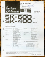 Pioneer SK-400 SK-600 Radio Service Manual *Original*