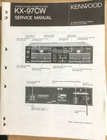 Kenwood KX-97CW Cassette Tape Deck  Service Manual *Original*