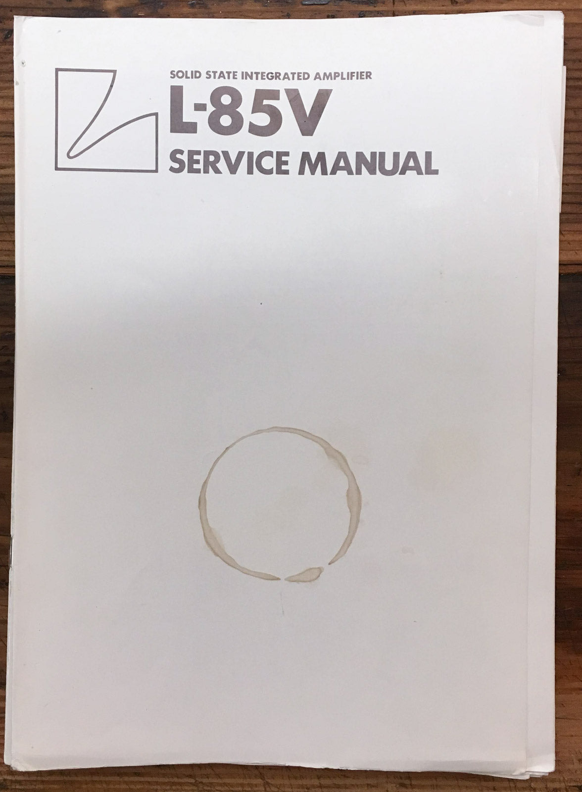 Luxman L-85V Amplifier  Service Manual *Original*