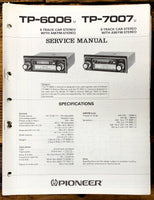 Pioneer TP-6006 TP-7007 Radio Service Manual *Original*