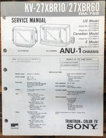 Sony KV-27XBR10 KV-27XBR60 TV  Service Manual *Original*