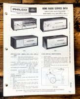 Philco Ford Q714 Q716 Q936 Q965 Radio Service Manual *Original*