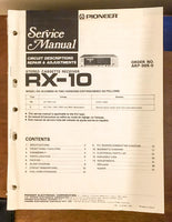 Pioneer RX-10 Cassette Receiver Service Manual *Original*