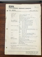 Akai UC-F5 Stereo Preliminary Service Manual *Original*