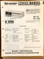 Sharp RT-12 RT-12C Cassette Deck  Service Manual *Original*