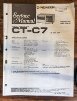 Pioneer CT-C7 Cassette Service Manual *Original*