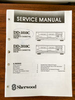 Sherwood DD-1010C DD-2010C Cassette Service Manual *Original*