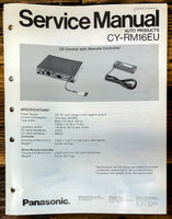 Panasonic CY-RM16EU Remote Control  Service Manual *Original*