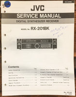 JVC RX-201BK RX-201 BK Receiver Service Manual *Original*
