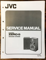 JVC Zero 5 Speaker Service Manual *Original*