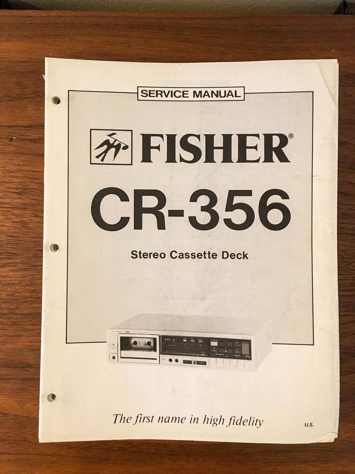 Fisher CR-356 Cassette Service Manual *Original*