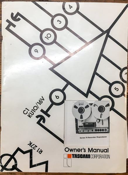 Tascam Series 70 Recorder / Reproducer  Owners / User Manual *Original*