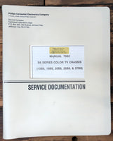 Philips 13B8 19B8 20B8 25B8 27B8 B8 SERIES TV  Service Manual *Original*