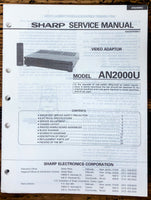 Sharp AN2000U Video Adapter Service Manual *Original*
