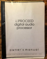 Cambridge Systems Model 216 DAC  Service Manual *Original*