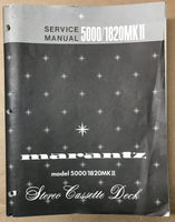 Marantz Model 5000 1820 MKII Cassette Service Manual *Original*