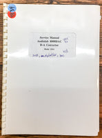 Audiolab Model 8000 DAC D-A Converter  Service Manual *Original*
