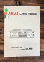 Akai GX-F90 Cassette  Service Manual *Original*