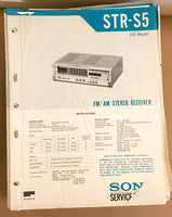 Sony STR-S5 Receiver  Service Manual *Original*