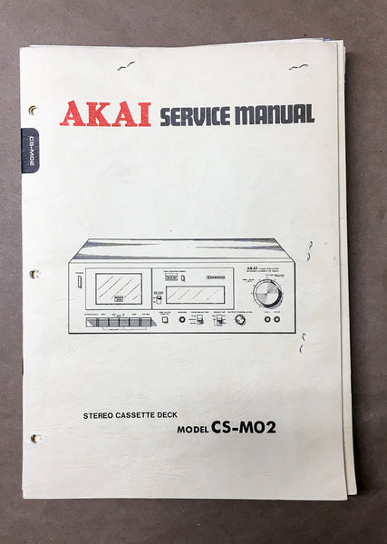 Akai CS-M02 Cassette Service Manual *Original*