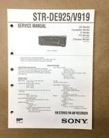 Sony STR-DE925 STR-V919 Receiver Service Manual *Original*