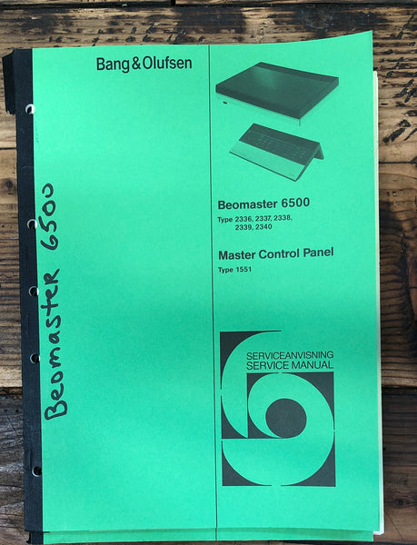 Bang Olufsen B&O Beomaster 6500 Receiver 4 Service Manual *Original* #1