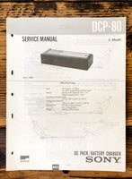 Sony DCP-80 Charger  Service Manual *Original*