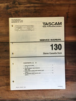 Teac / Tascam Model 130 Cassette Service Manual *Original*