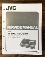 JVC MI-5000 Mic Mixer Service Manual *Original*