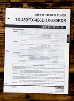 Yamaha TX-480 TX-480L TX-580RDS Tuner Service Manual *Original*