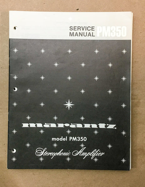 Marantz PM-350 Preamp / Preamplifier Service Manual *Original*